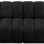 Arc 119" Velvet Upholstered 4pc. Modular Sectional