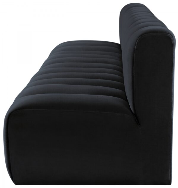 Arc 119" Velvet Upholstered 4pc. Modular Sectional