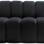 Arc 119" Velvet Upholstered 4pc. Modular Sectional