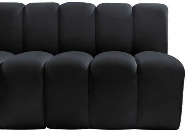 Arc 119" Velvet Upholstered 4pc. Modular Sectional