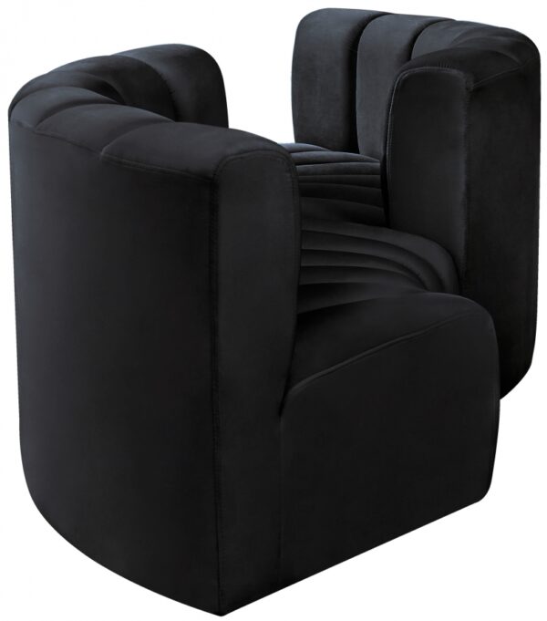 Arc 102" Velvet Upholstered 4pc. Modular Sectional
