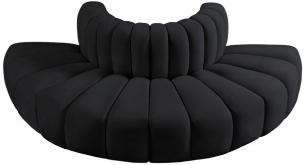 Arc 90" Velvet Upholstered 4pc. Modular Sectional