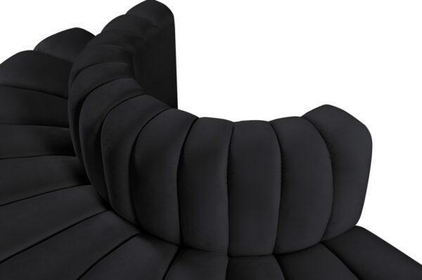 Arc 90" Velvet Upholstered 4pc. Modular Sectional