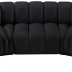 Arc 133" Velvet Upholstered 5pc. Modular Sectional