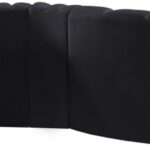 Arc 122" Velvet Upholstered 5pc. Modular Sectional