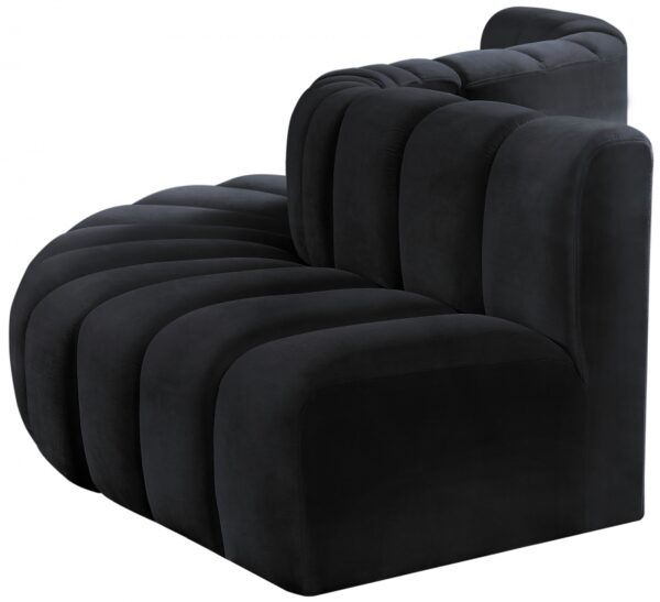 Arc 122" Velvet Upholstered 5pc. Modular Sectional