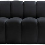 Arc 122" Velvet Upholstered 5pc. Modular Sectional