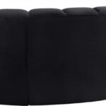 Arc 127" Velvet Upholstered 5pc. Modular Sectional
