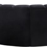 Arc 127" Velvet Upholstered 5pc. Modular Sectional