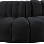 Arc 145" Velvet Upholstered 6pc. Modular Sectional