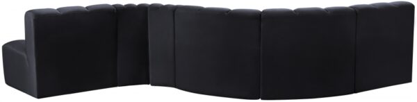 Arc 145" Velvet Upholstered 6pc. Modular Sectional