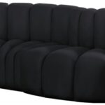 Arc 145" Velvet Upholstered 6pc. Modular Sectional