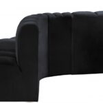 Arc 145" Velvet Upholstered 6pc. Modular Sectional