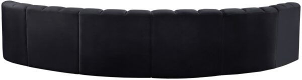 Arc 151" Velvet Upholstered 6pc. Modular Sectional