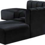 Arc 146" Velvet Upholstered 6pc. Modular Sectional