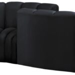 Arc 145" Velvet Upholstered 6pc. Modular Sectional