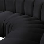 Arc 172" Velvet Upholstered 7pc. Modular Sectional
