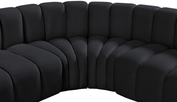 Arc 172" Velvet Upholstered 7pc. Modular Sectional