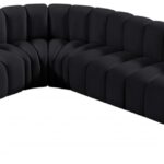 Arc 172" Velvet Upholstered 7pc. Modular Sectional