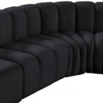 Arc 172" Velvet Upholstered 7pc. Modular Sectional