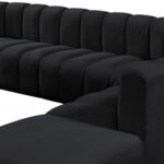Arc 172" Velvet Upholstered 7pc. Modular Sectional