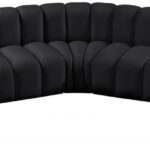 Arc 162" Velvet Upholstered 7pc. Modular Sectional