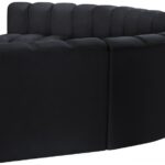 Arc 162" Velvet Upholstered 7pc. Modular Sectional