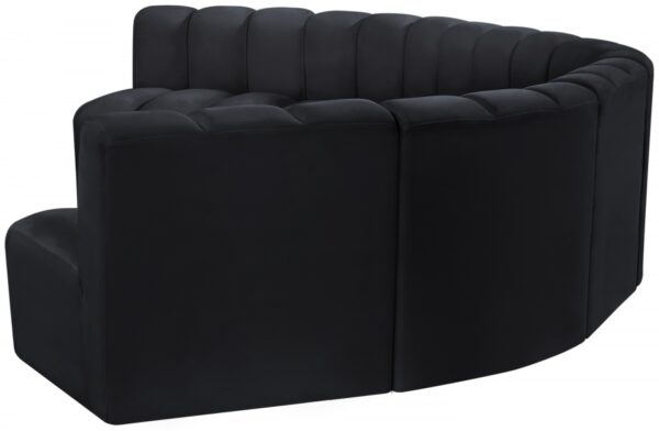 Arc 162" Velvet Upholstered 7pc. Modular Sectional