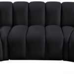 Arc 170" Velvet Upholstered 7pc. Modular Sectional