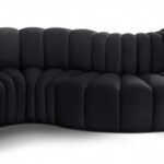 Arc 170" Velvet Upholstered 7pc. Modular Sectional