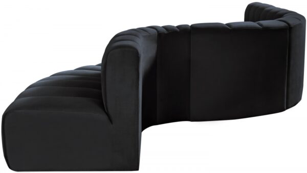 Arc 170" Velvet Upholstered 7pc. Modular Sectional
