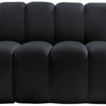 Arc 150" Velvet Upholstered 8pc. Modular Sectional