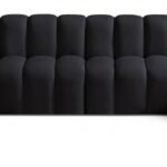 Arc 150" Velvet Upholstered 8pc. Modular Sectional