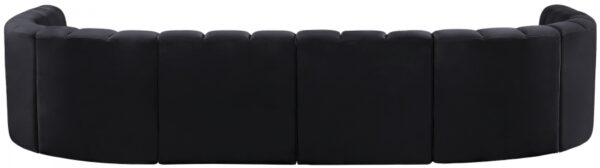 Arc 150" Velvet Upholstered 8pc. Modular Sectional
