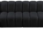Arc 150" Velvet Upholstered 8pc. Modular Sectional