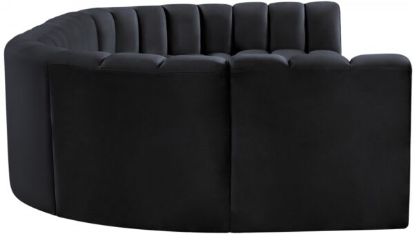 Arc 150" Velvet Upholstered 8pc. Modular Sectional