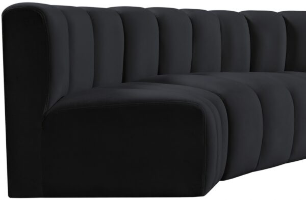 Arc 162" Velvet Upholstered 8pc. Modular Sectional