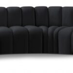 Arc 162" Velvet Upholstered 8pc. Modular Sectional
