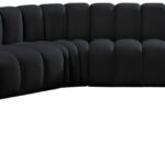 Arc 162" Velvet Upholstered 8pc. Modular Sectional