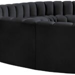 Arc 162" Velvet Upholstered 8pc. Modular Sectional