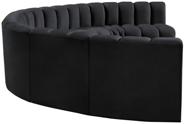 Arc 162" Velvet Upholstered 8pc. Modular Sectional