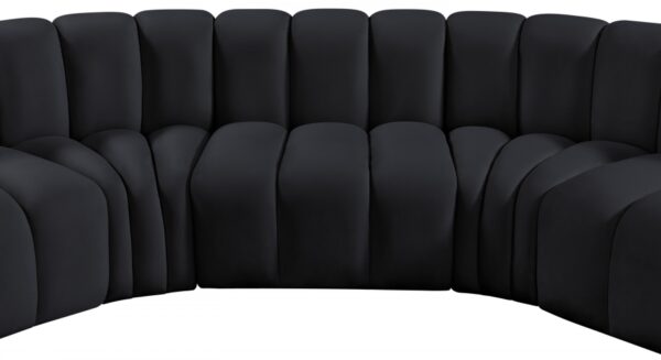 Arc 162" Velvet Upholstered 8pc. Modular Sectional