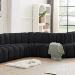 Arc 197" Velvet Upholstered 8pc. Modular Sectional
