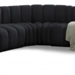 Arc 197" Velvet Upholstered 8pc. Modular Sectional