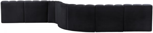 Arc 197" Velvet Upholstered 8pc. Modular Sectional