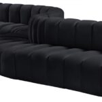 Arc 197" Velvet Upholstered 8pc. Modular Sectional