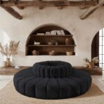 Arc 90" Velvet Upholstered 8pc. Modular Sectional