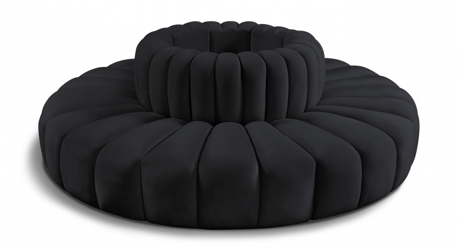 Arc 90" Velvet Upholstered 8pc. Modular Sectional