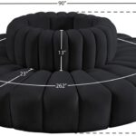 Arc 90" Velvet Upholstered 8pc. Modular Sectional
