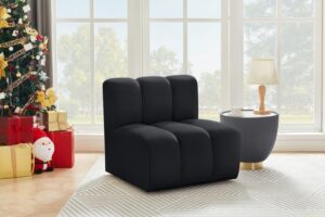 Arc Velvet Upholstered Straight Modular Chair